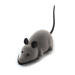 Hot selling New Black White Funny Pet Cat mice Toy Wireless RC Gray Rat Mice Toy Remote Control mouse For kids toys freeshipping