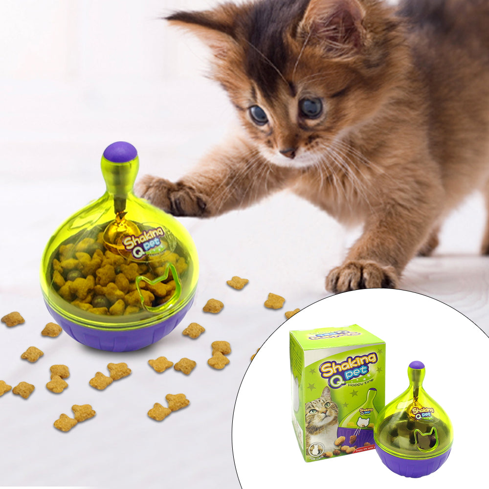 Interactive Cat  IQ Treat Ball Toy Smarter Pet Toys Food Ball Food Dispenser For Cats Playing Training