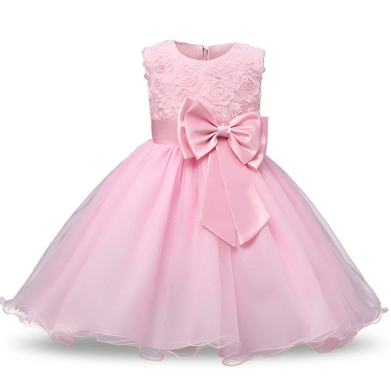 Princess Flower Girl Dress Summer Tutu Wedding Birthday Party Dresses For Girls Children's Costume Teenager Prom Designs