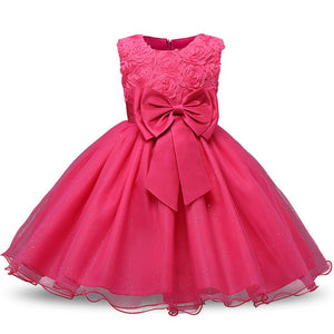 Princess Flower Girl Dress Summer Tutu Wedding Birthday Party Dresses For Girls Children's Costume Teenager Prom Designs