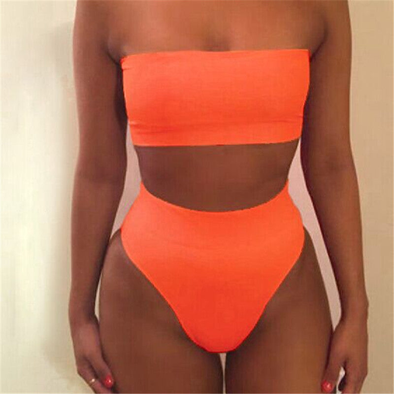 2018 Hot Sales Women Bandage Bra Swimsuit Bathing 2pcs Set Swimwear drop shipping may12