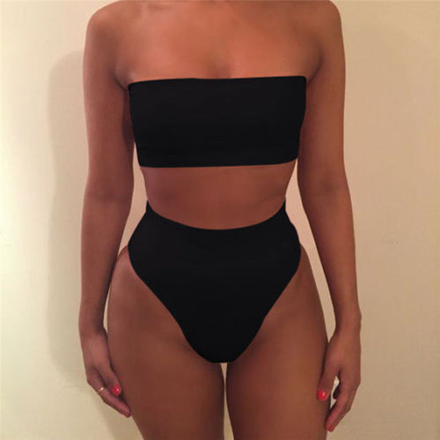 2018 Hot Sales Women Bandage Bra Swimsuit Bathing 2pcs Set Swimwear drop shipping may12